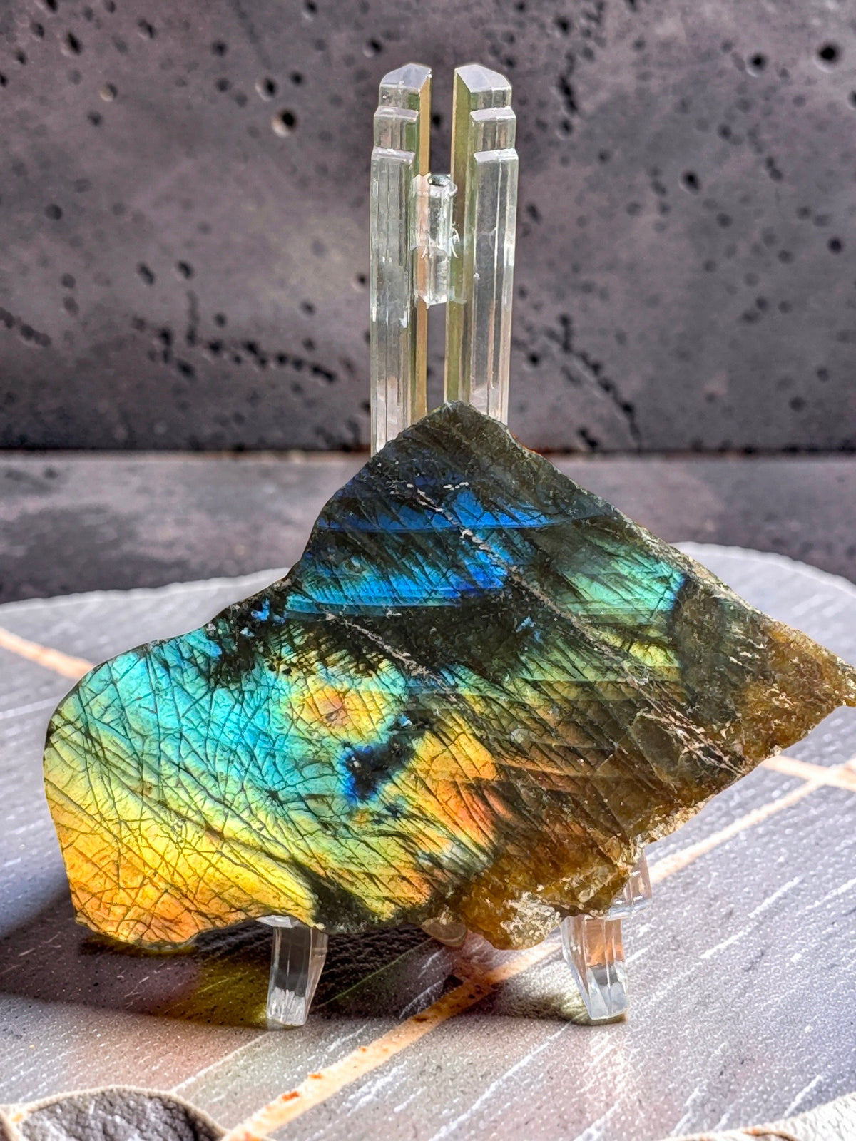 Natural Labradorite Semi-Polish