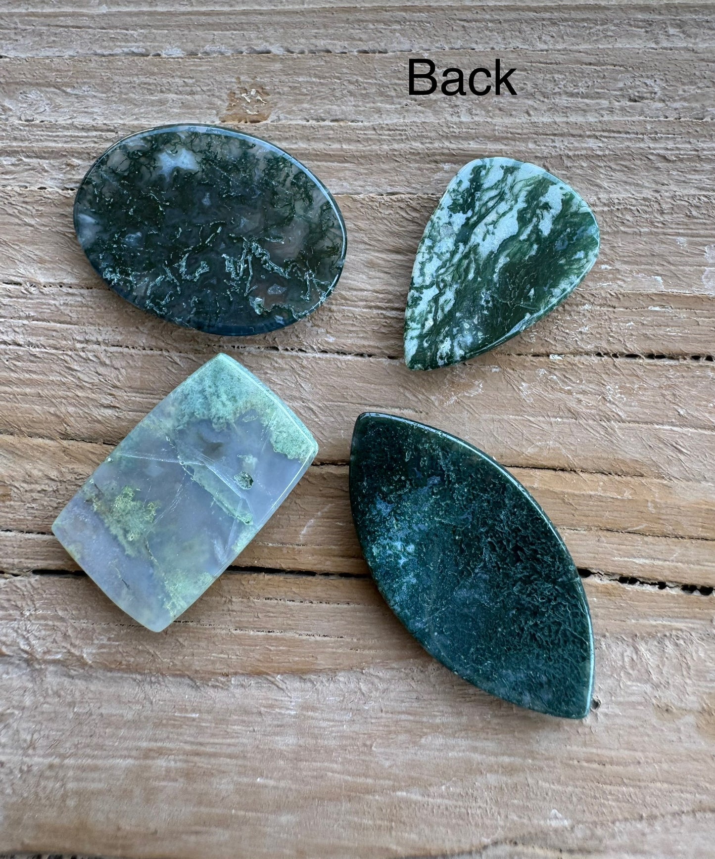Natural Moss Agate Cabochon