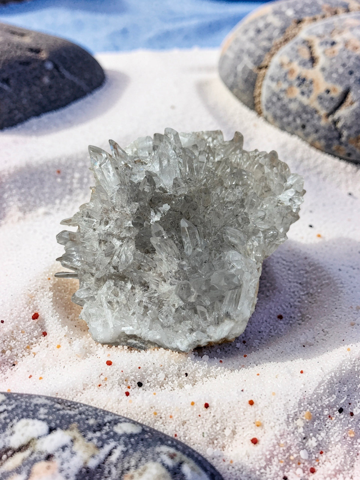 Natural Clear Quartz Cluster