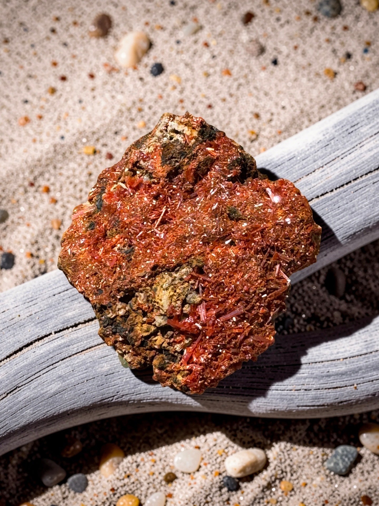 Rare Crocoite Mineral Specimen
