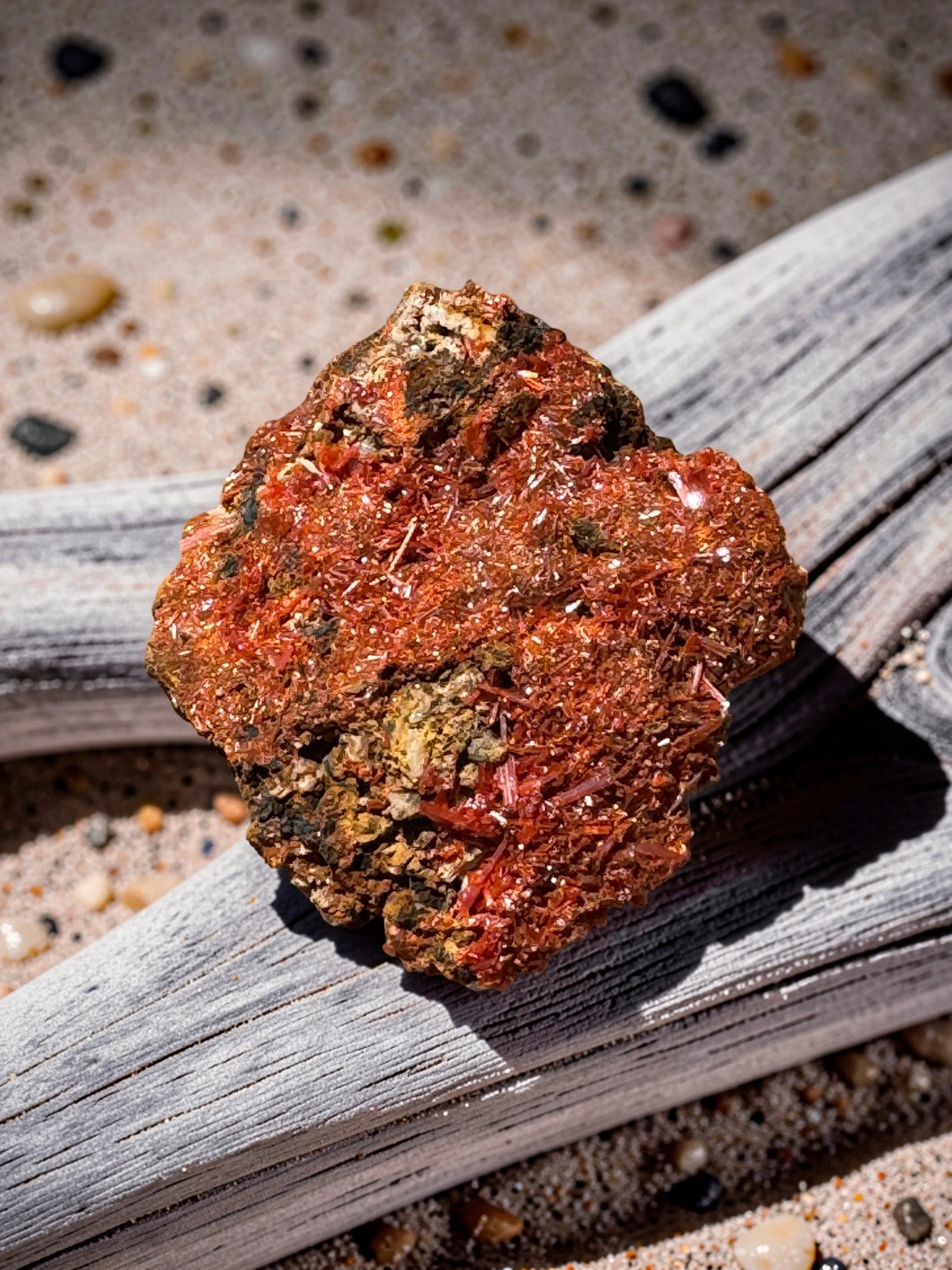 Rare Crocoite Mineral Specimen