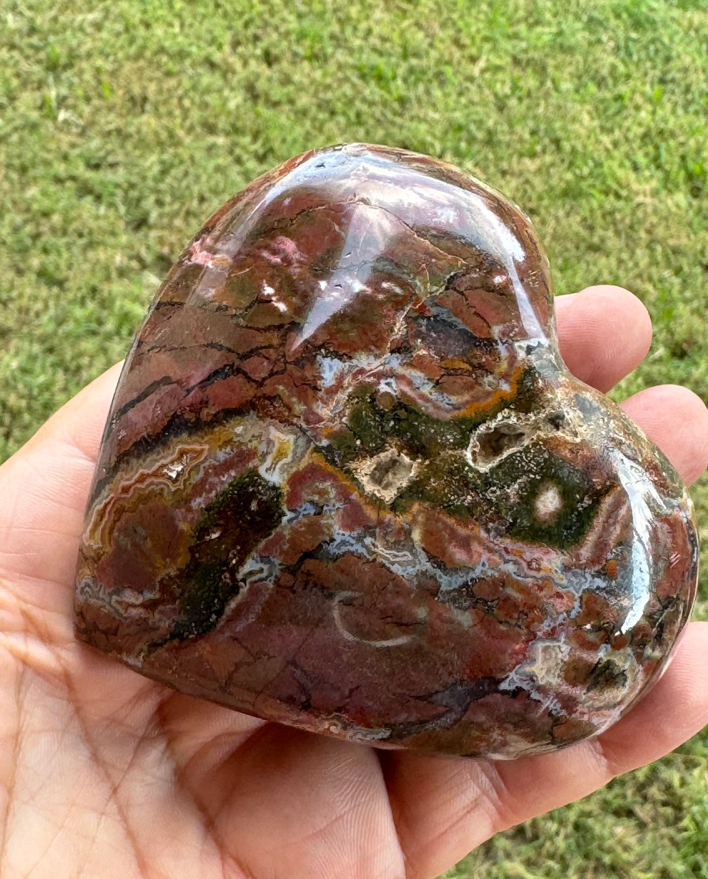 Ocean Jasper Heart