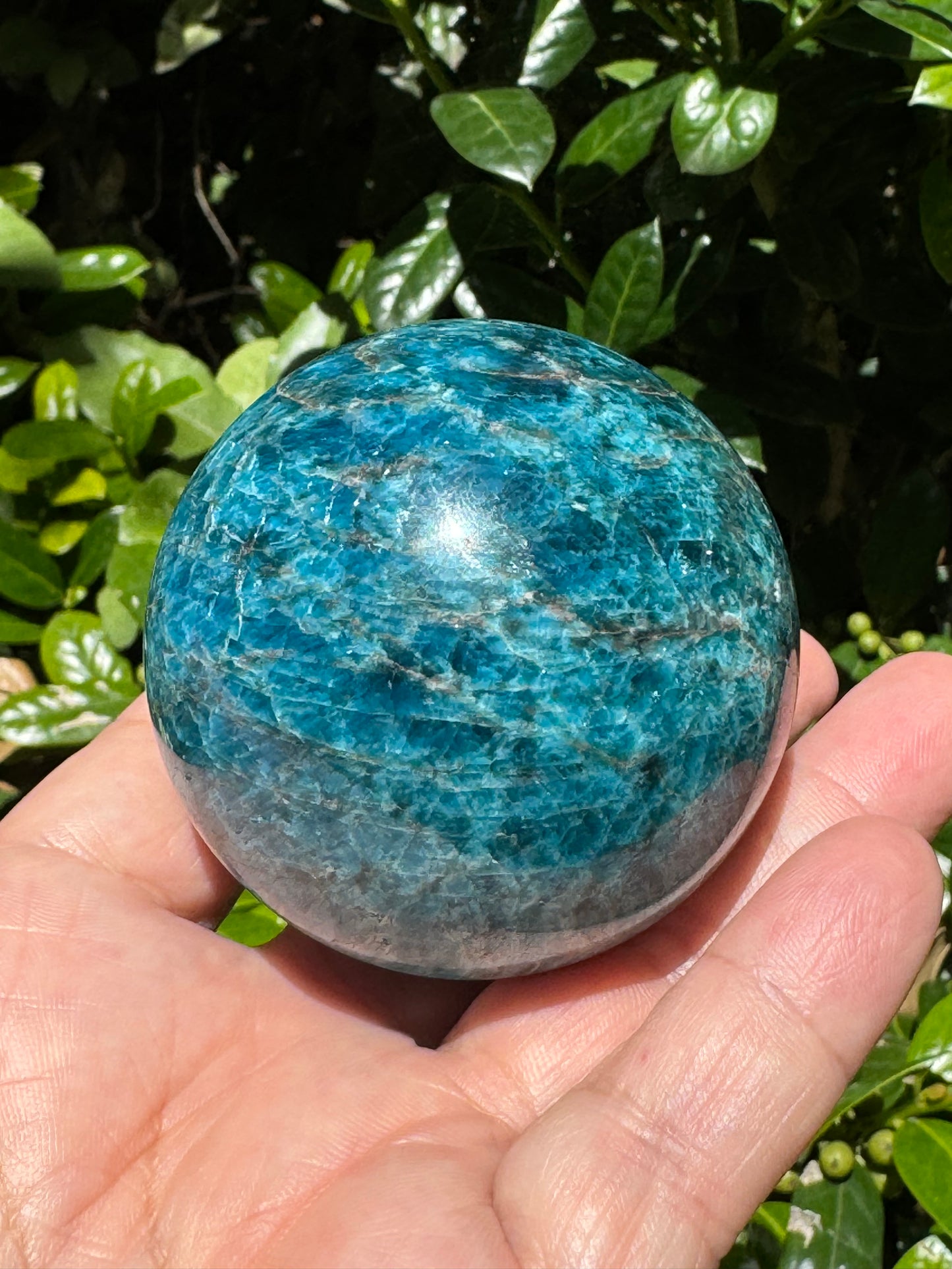 Blue Apatite Sphere 59mm