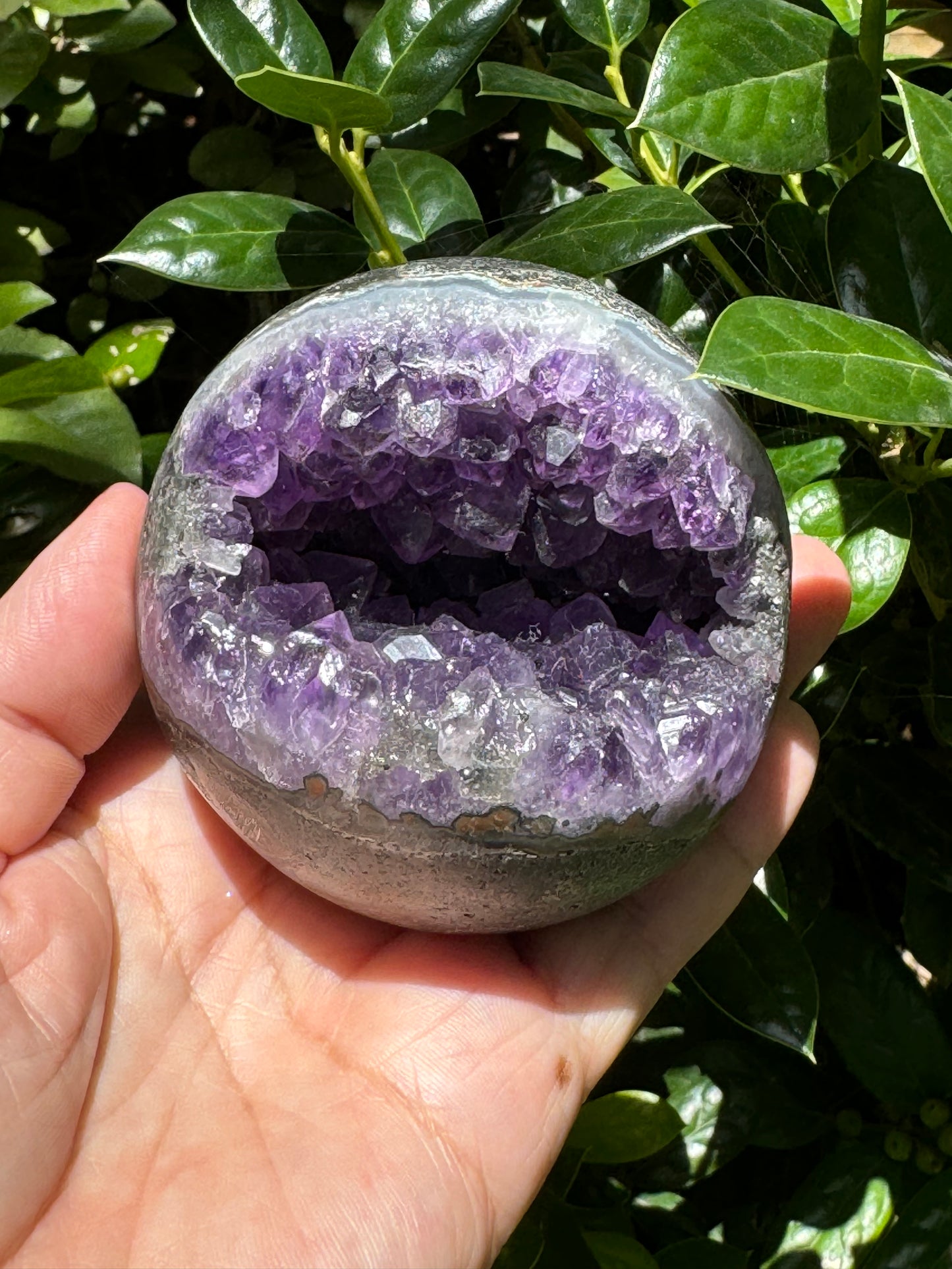 Druzy Amethyst Geode Sphere 77mm