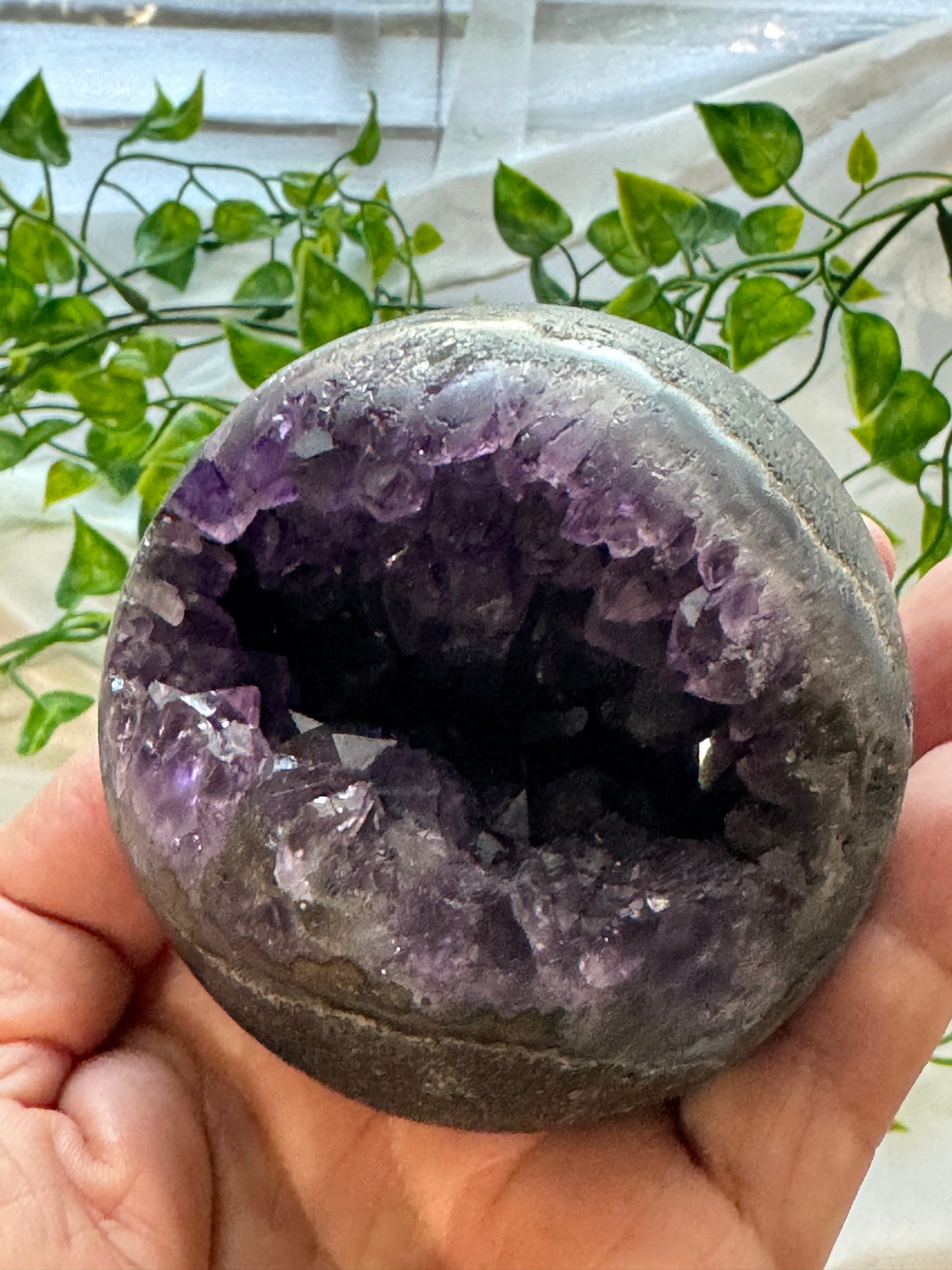 Druzy Amethyst Geode Sphere 77mm