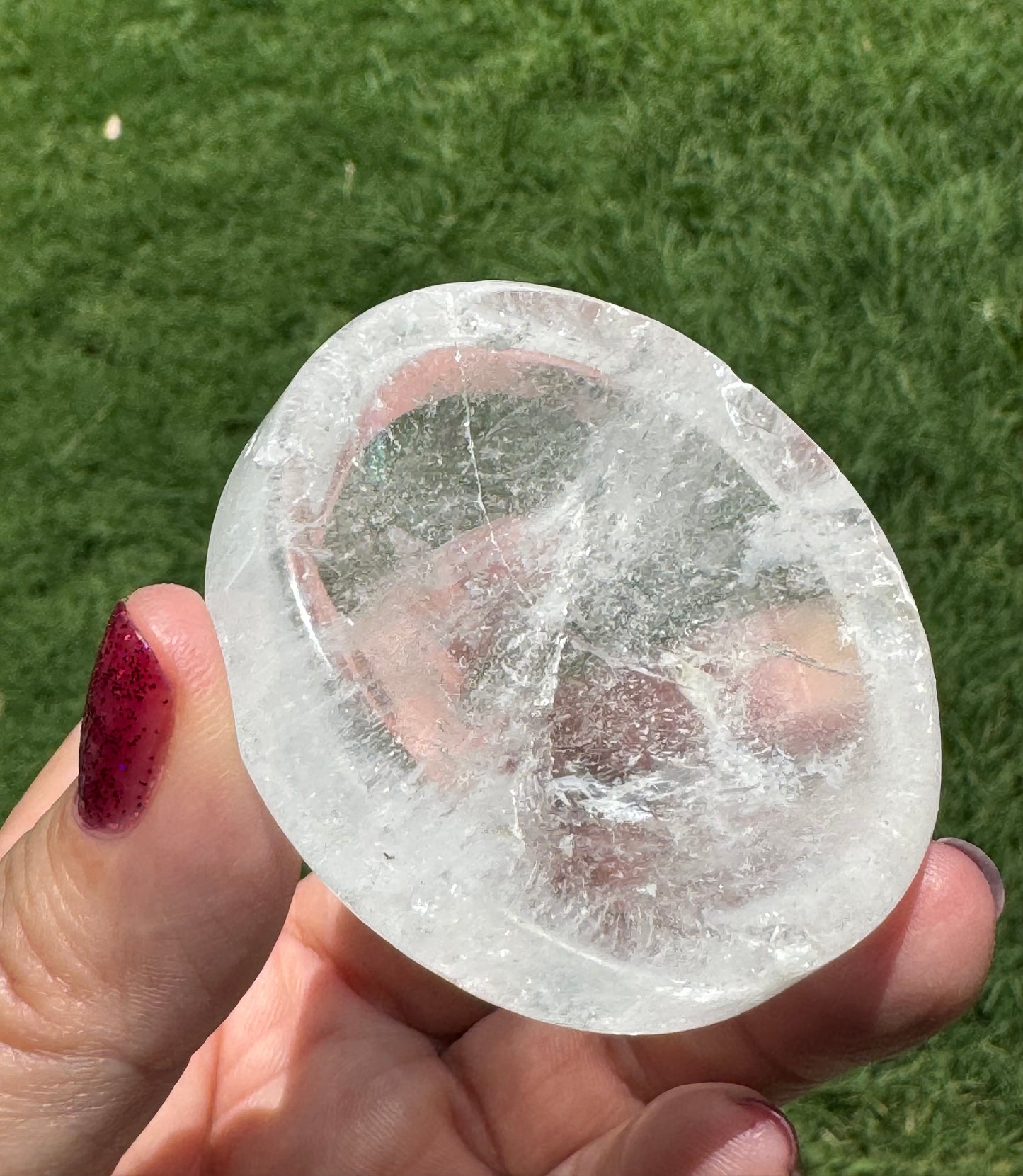 Clear Quartz Mini Bowl Carving