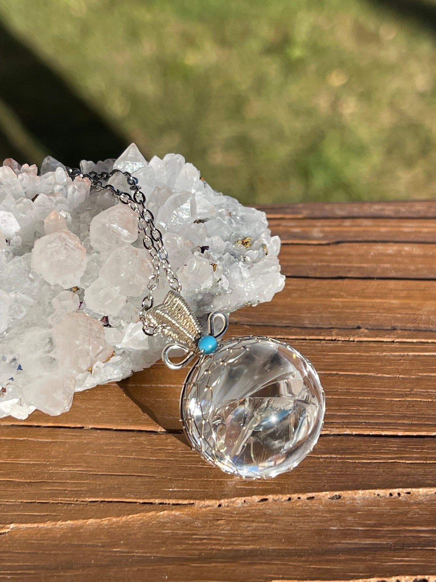 Clear Quartz Pendant Necklace